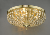 Asmara 5 Light Flush Antique Brass ASM5475 Dar Lighting